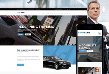 Limo Rent WordPress theme demo for chauffeur and luxury transport services