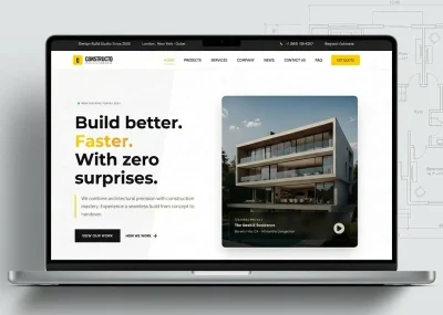 Constructo Demo 12 homepage preview built with Elementor for construction company websites